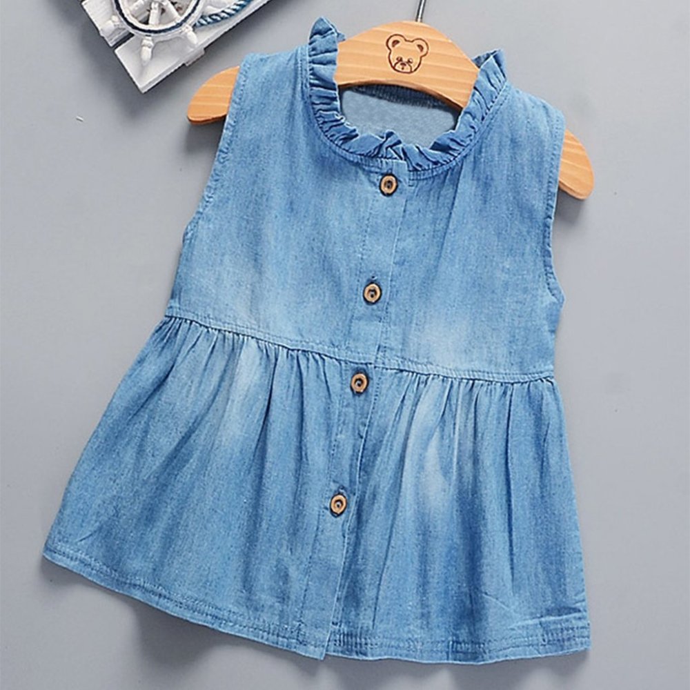 Denim Mini Blue Baby Girl Dress